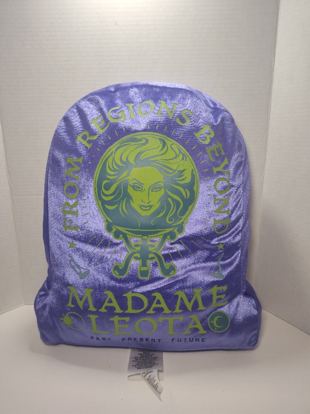 Disney Parks Haunted Mansion Madame Leota Headstone Pillow Purple 17"